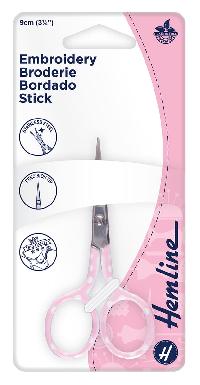 Ножницы для вышивания "Горошки", 9 см, цвет розовый Hemline
