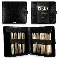 Набор чулочных спиц Lykke, дерево Driftwood, длина 15см, размеры 4.00-9.00 мм, цвет Black
