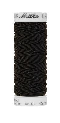 Эластичная нить - резинка Elastic Mettler, 10 м, Black