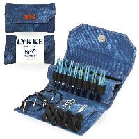 Набор разъемных спиц Lykke, дерево Driftwood, длина 7 см, цвет Indigo