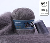 Пряжа Ling Rong Yuan Mink Wool цвет 855