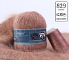 Пряжа Ling Rong Yuan Mink Wool цвет 829